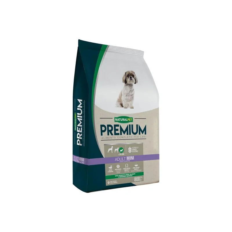 Naturalpet Premium Adult Mini ricco d'Anatra 800 gr
