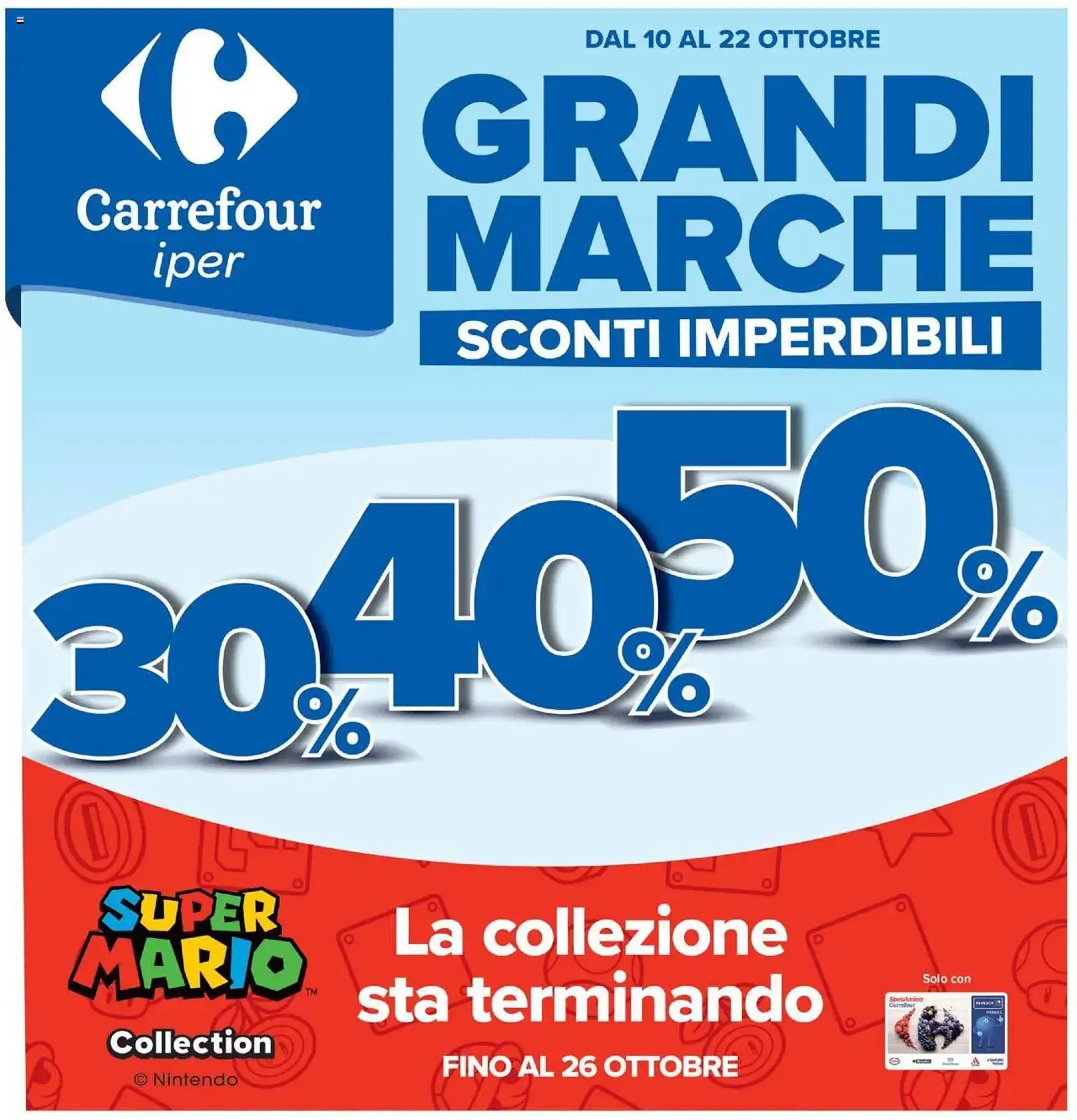 Volantino Carrefour Iper da 10 ottobre a 22 ottobre di 2025 - Pagina del volantino 1