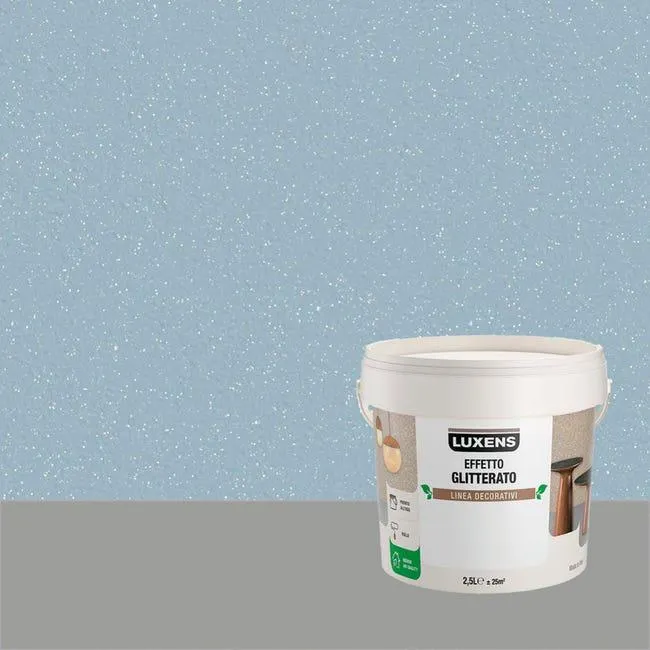 Pittura decorativa glitterato grigio pegaso fumè 2.5 l LUXENS Vedi i dettagli del prodotto