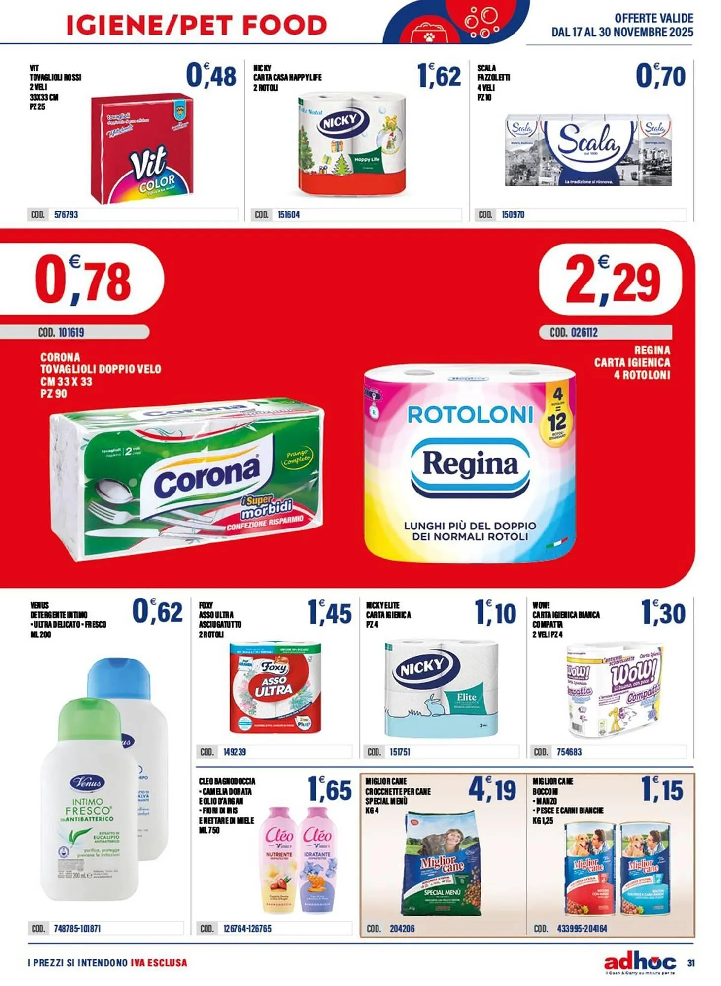 Volantino Adhoc da 17 novembre a 30 novembre di 2025 - Pagina del volantino 31