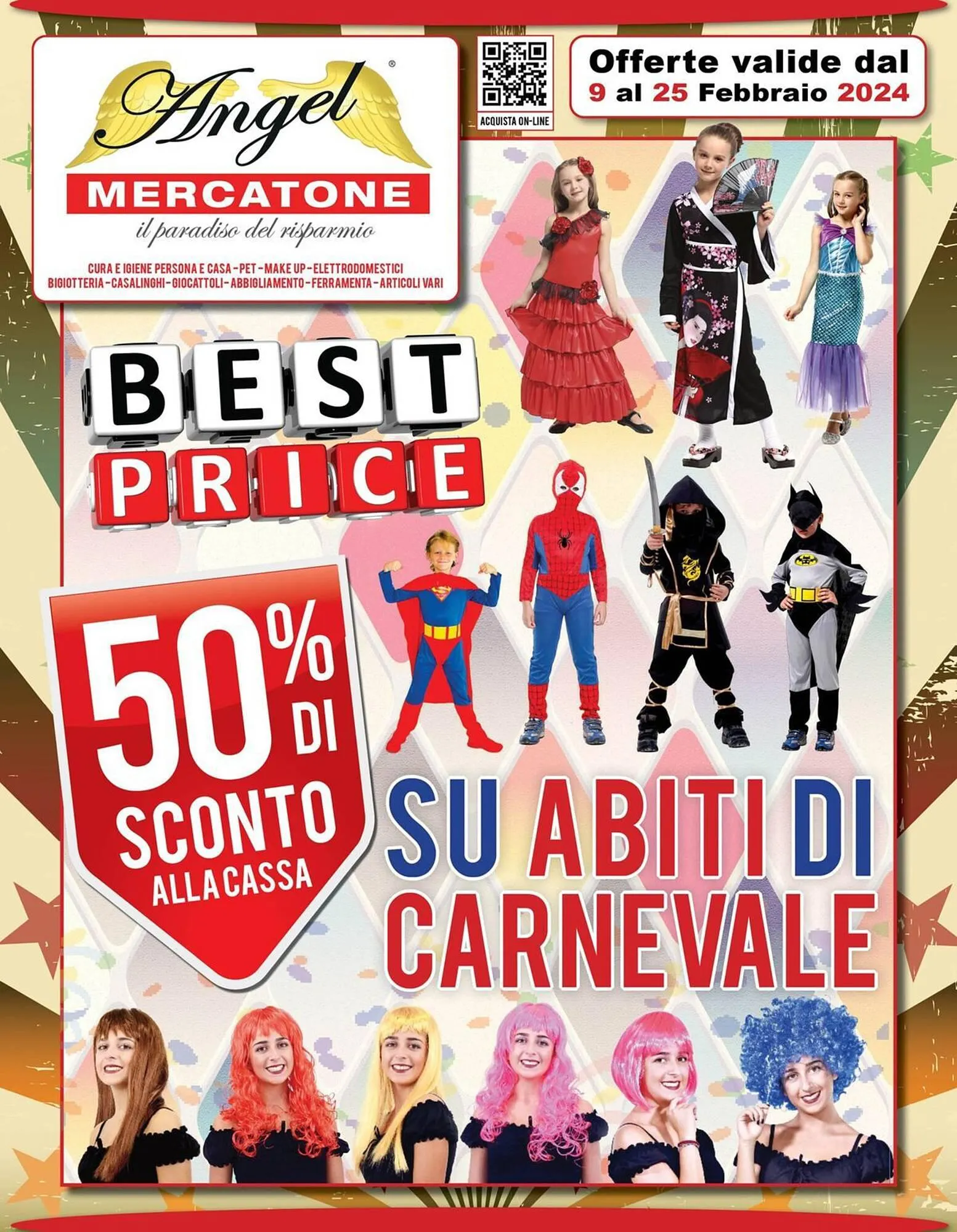 Volantino Angel Mercatone da 9 febbraio a 25 febbraio di 2024 - Pagina del volantino 1