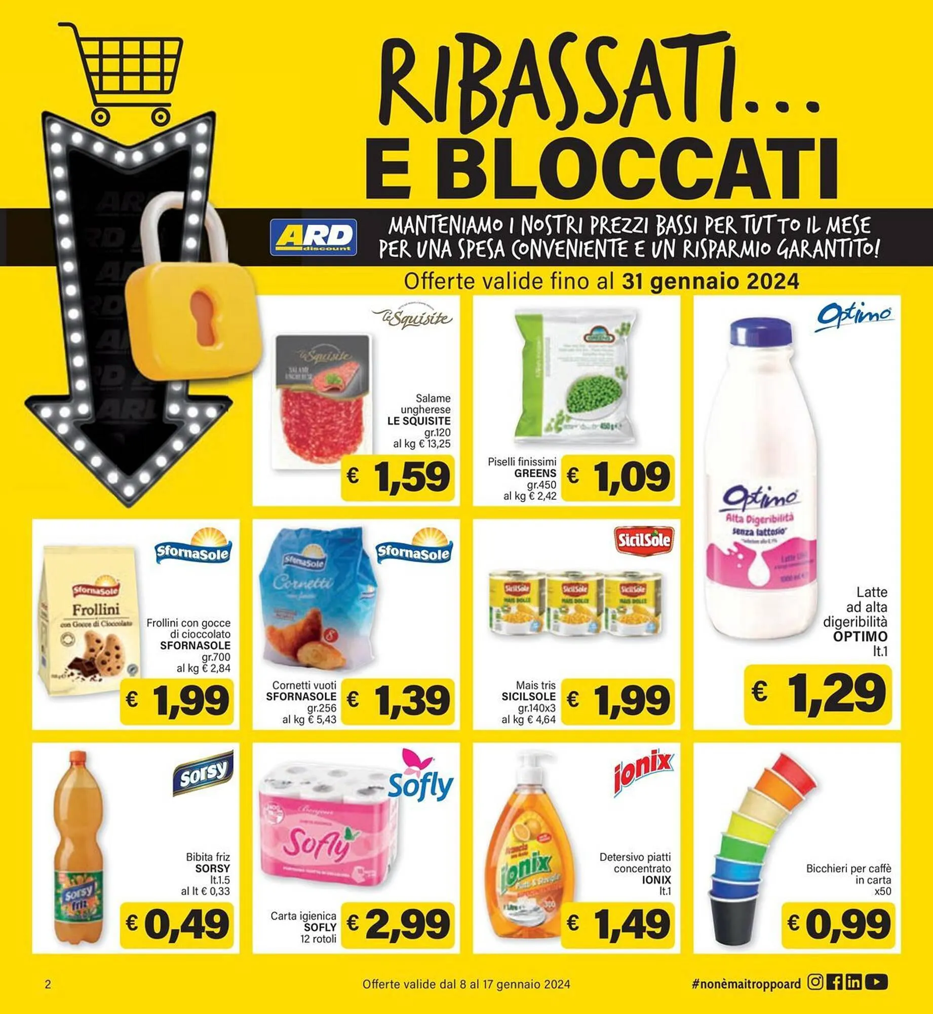 Volantino Ard Discount da 8 gennaio a 17 gennaio di 2024 - Pagina del volantino 2