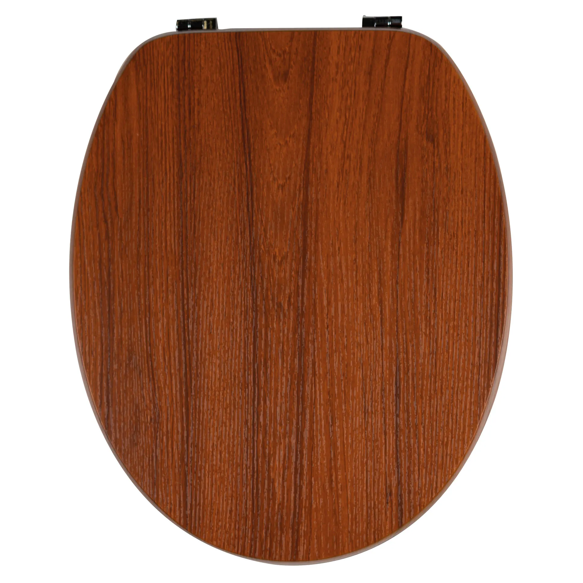 COPRIWATER UNIVERSALE OVALE IN MDF ESSENZA LEGNO NOCE CON CERNIERE IN ZAMA