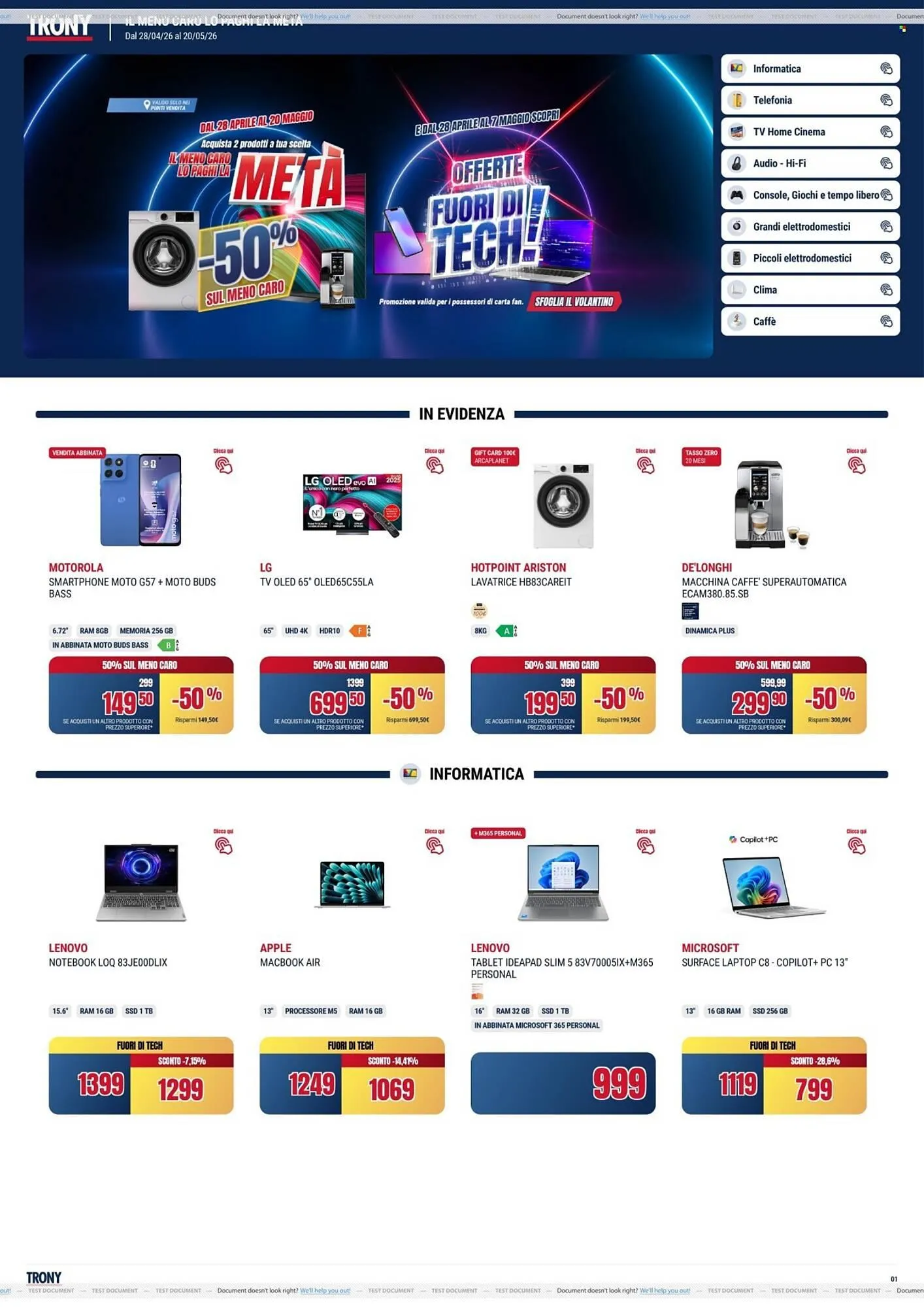 Volantino Trony - 1