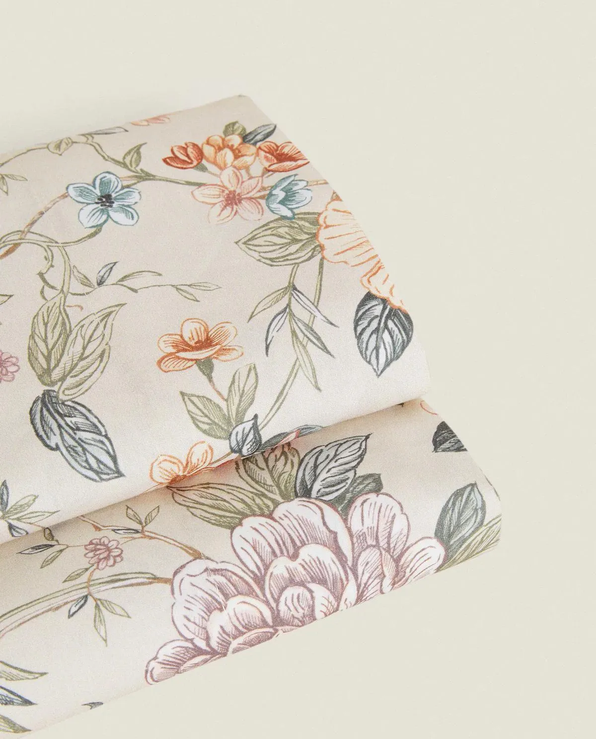 LENZUOLO DI SOPRA CON STAMPA A FIORI