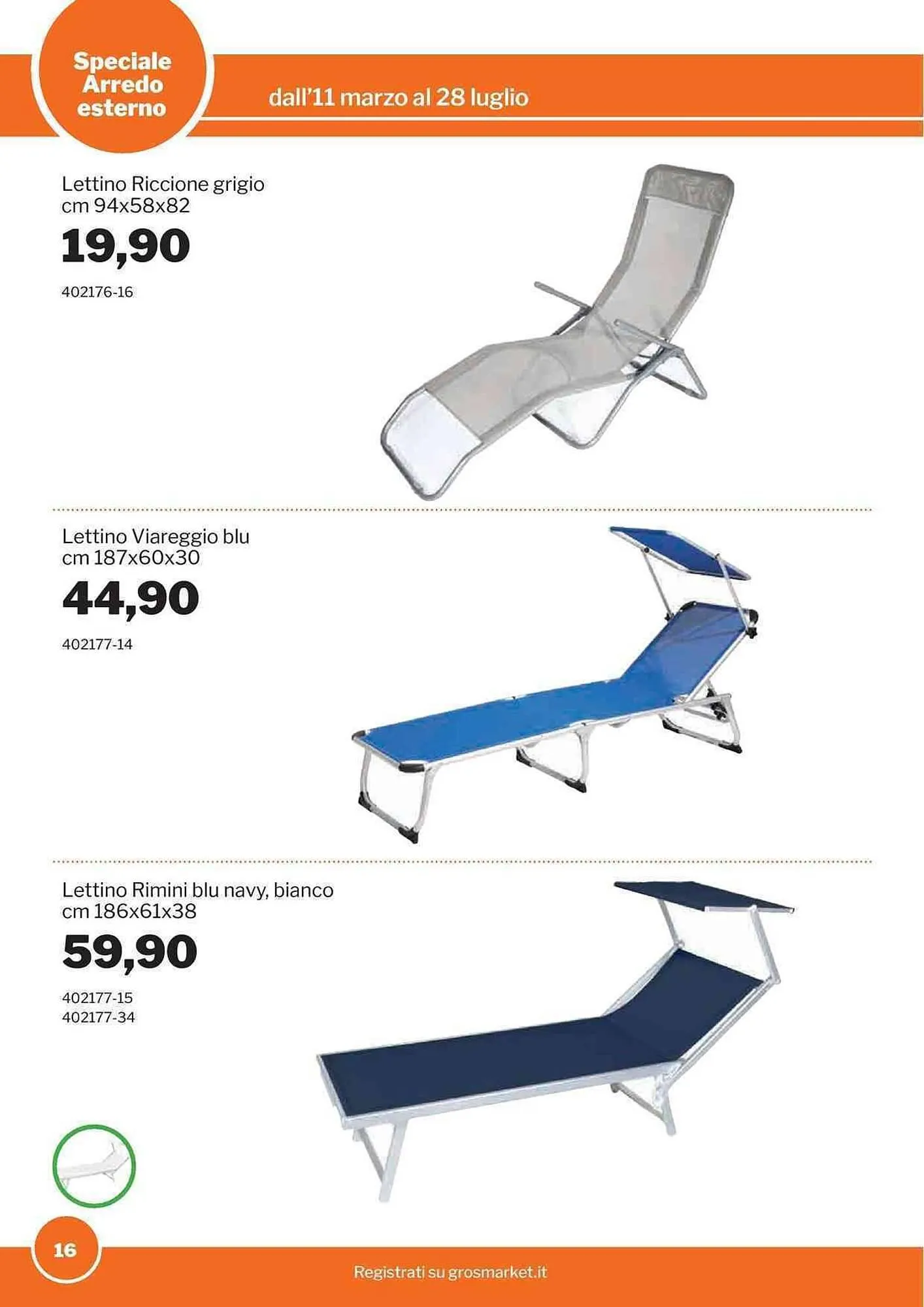 Volantino GrosMarket da 11 marzo a 28 luglio di 2026 - Pagina del volantino 16