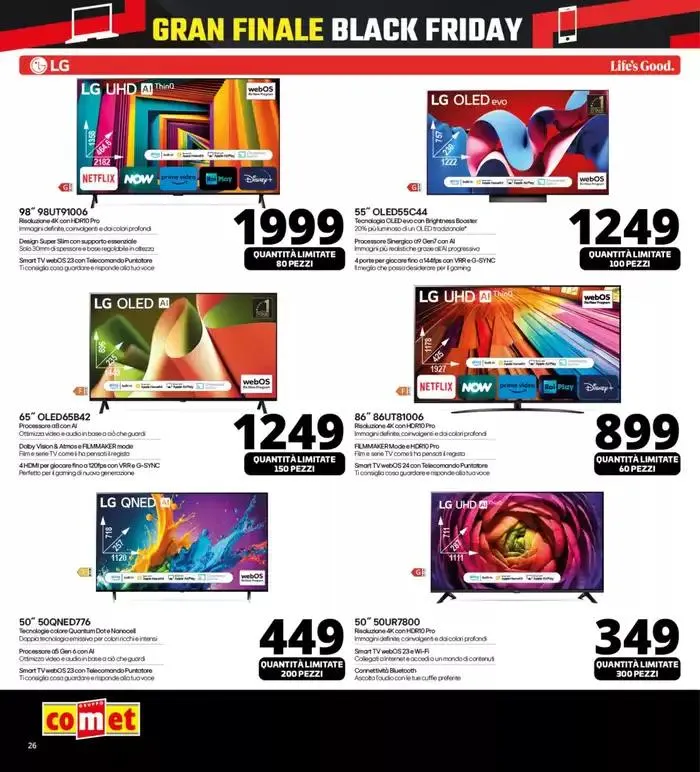 Black Friday Gran Finale da Comet! da 27 novembre a 2 dicembre di 2024 - Pagina del volantino 26
