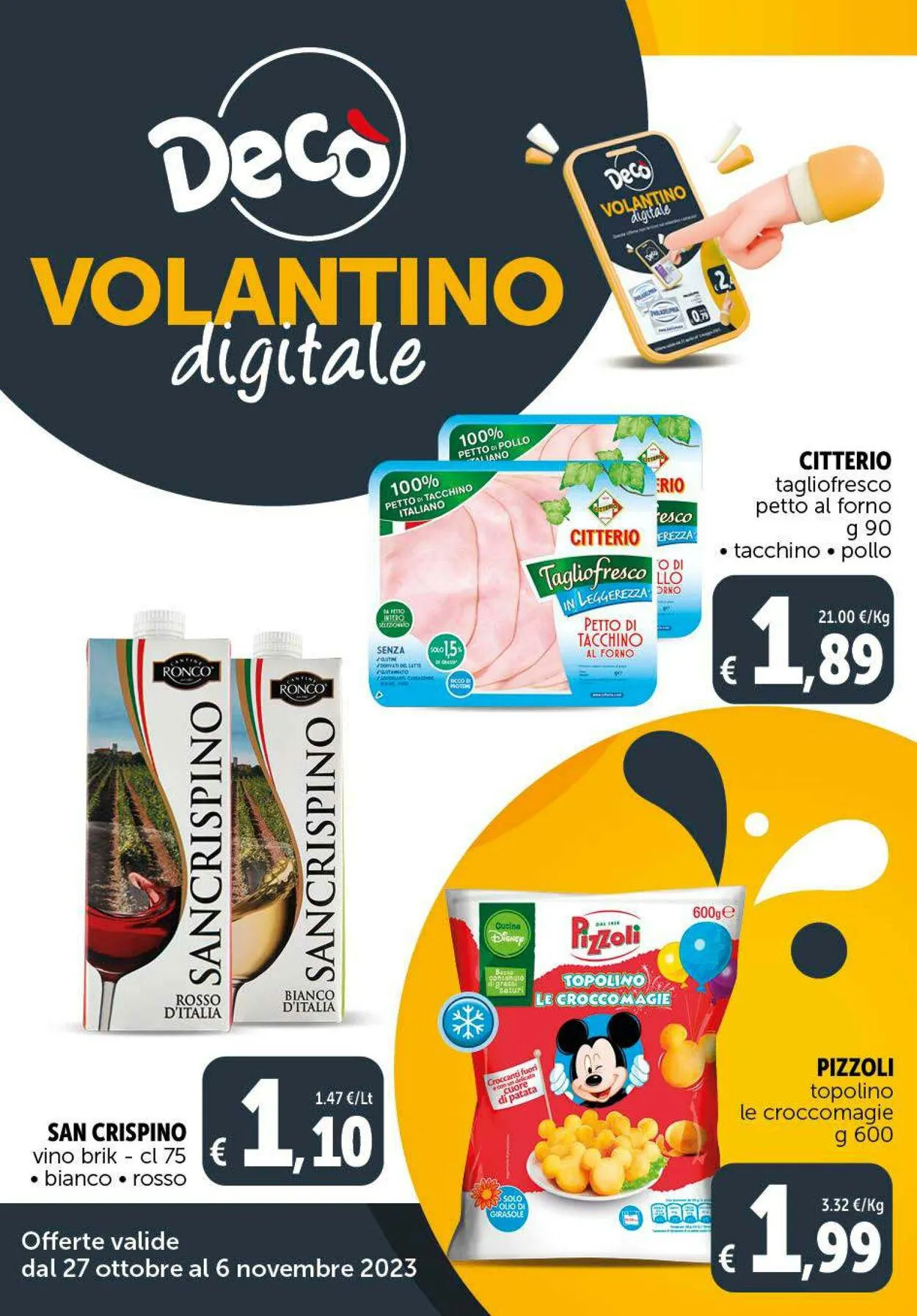 Deco Volantino attuale da 27 ottobre a 6 novembre di 2023 - Pagina del volantino 1