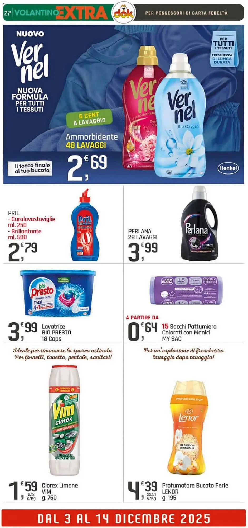 Volantino Supermercati Dok da 3 dicembre a 14 dicembre di 2025 - Pagina del volantino 27