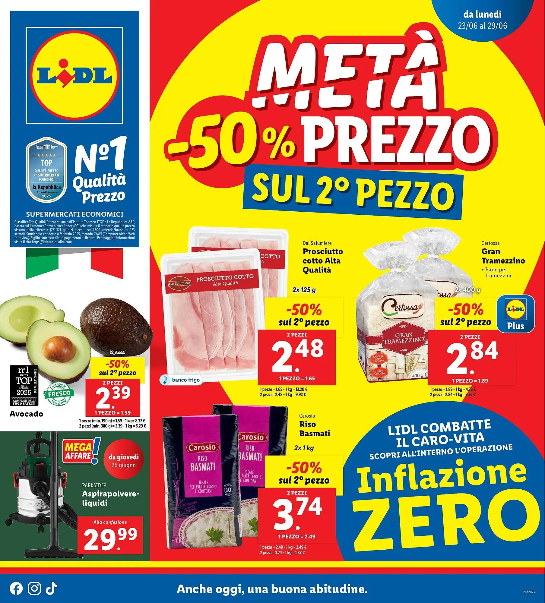Volantino Lidl da 23 giugno a 29 giugno di 2025 - Pagina del volantino 1
