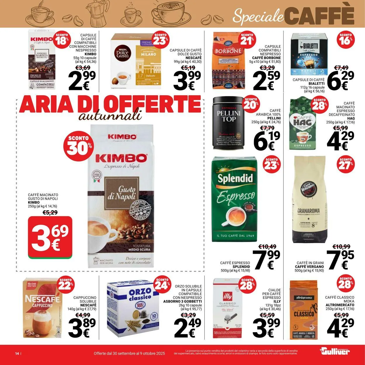 Gulliver Volantino attuale da 30 settembre a 9 ottobre di 2025 - Pagina del volantino 14