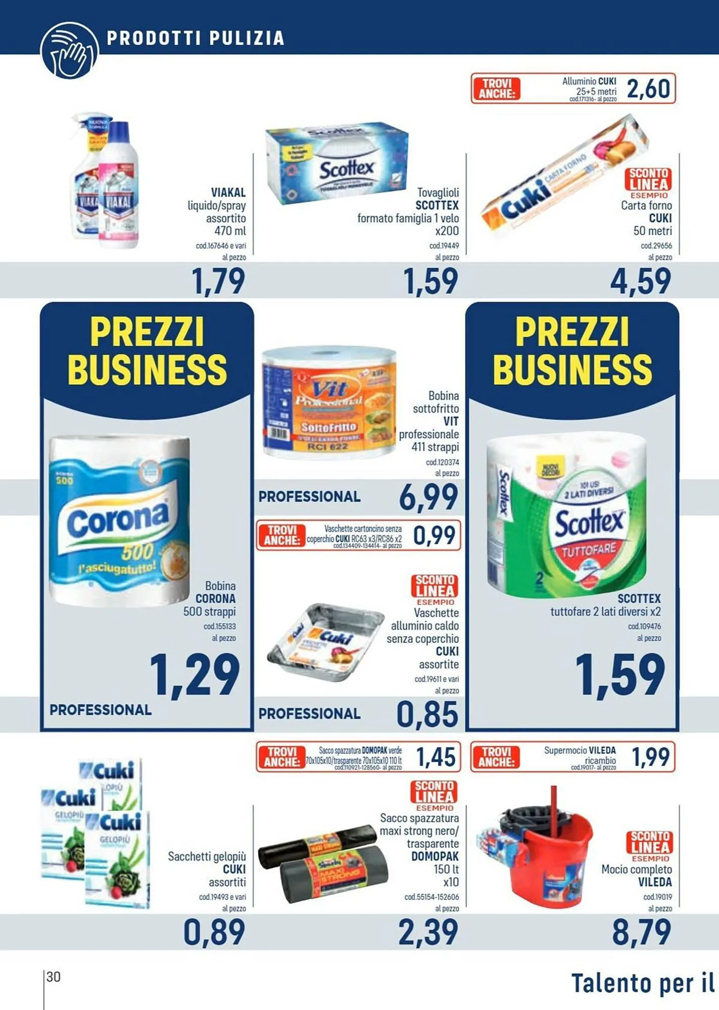 Volantino Talento Professional Store da 11 marzo a 24 marzo di 2024 - Pagina del volantino 30