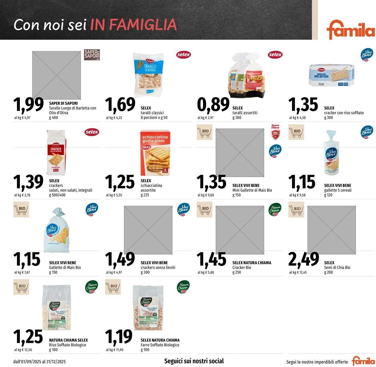 Famila Volantino attuale da 1 settembre a 31 dicembre di 2025 - Pagina del volantino 9