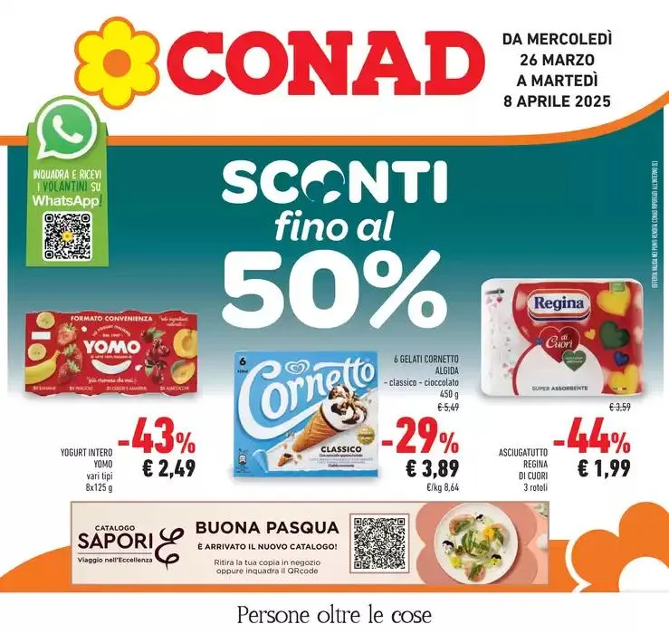 Sconti Fino al 50% da 26 marzo a 8 aprile di 2025 - Pagina del volantino 1