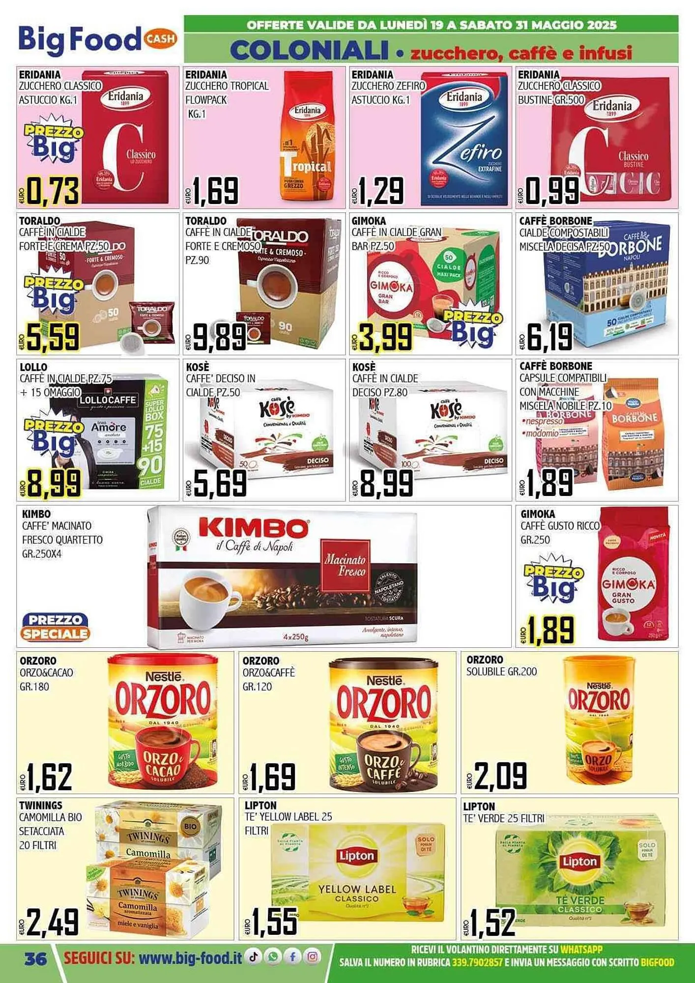 Volantino Big Food da 19 maggio a 31 maggio di 2025 - Pagina del volantino 36