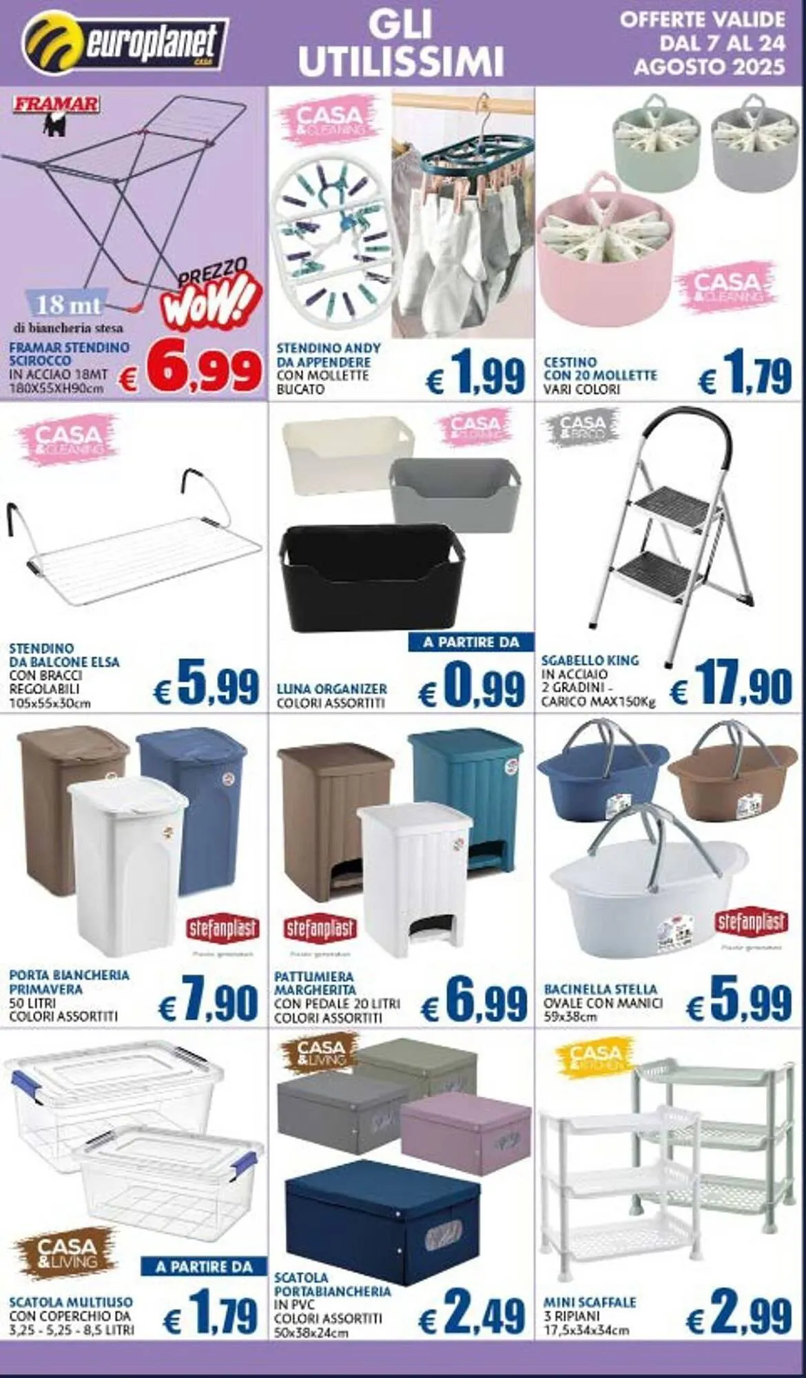 Volantino Europlanet Casa da 7 agosto a 24 agosto di 2025 - Pagina del volantino 9