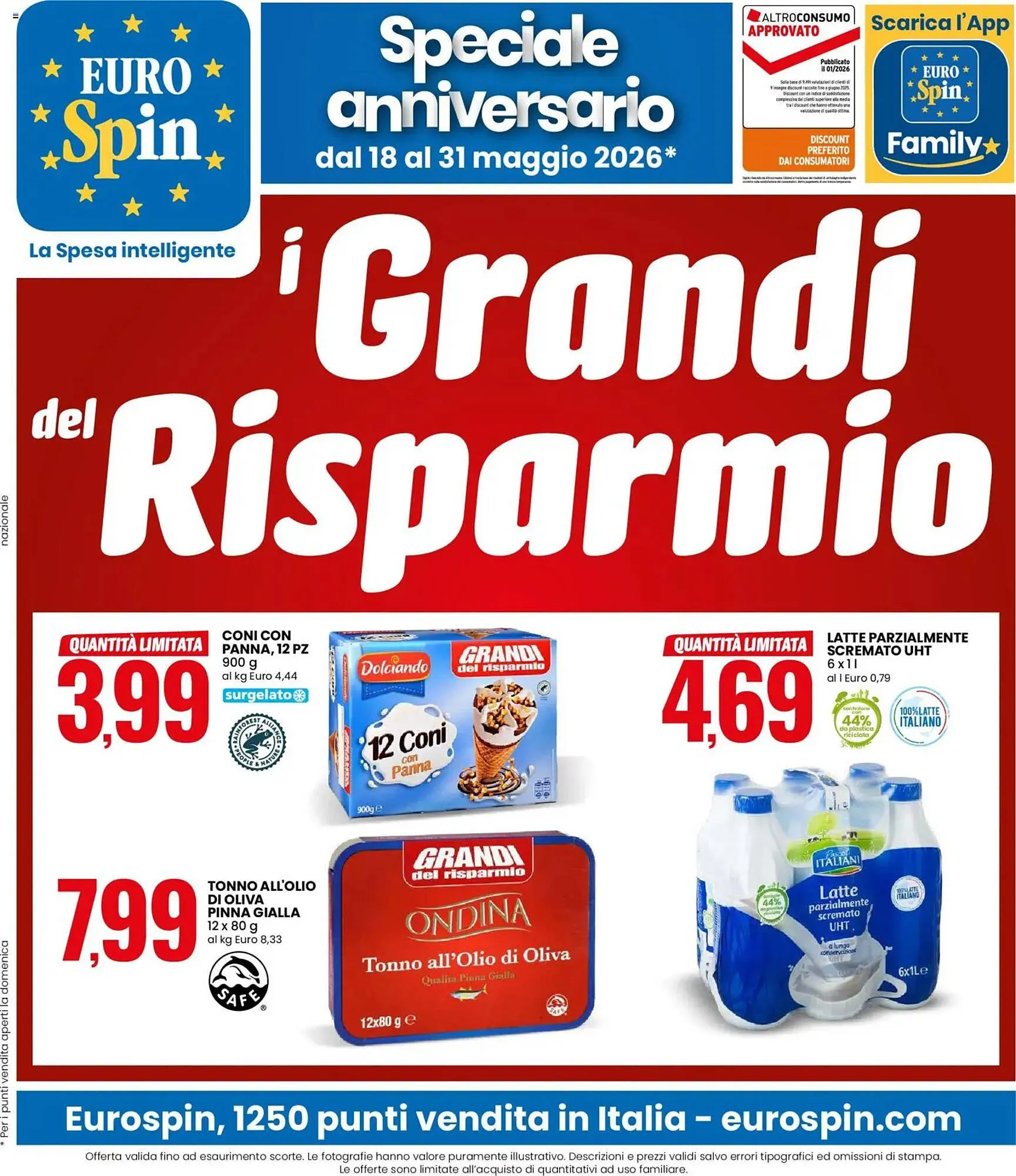 Volantino Eurospin da 18 maggio a 31 maggio di 2026 - Pagina del volantino 1
