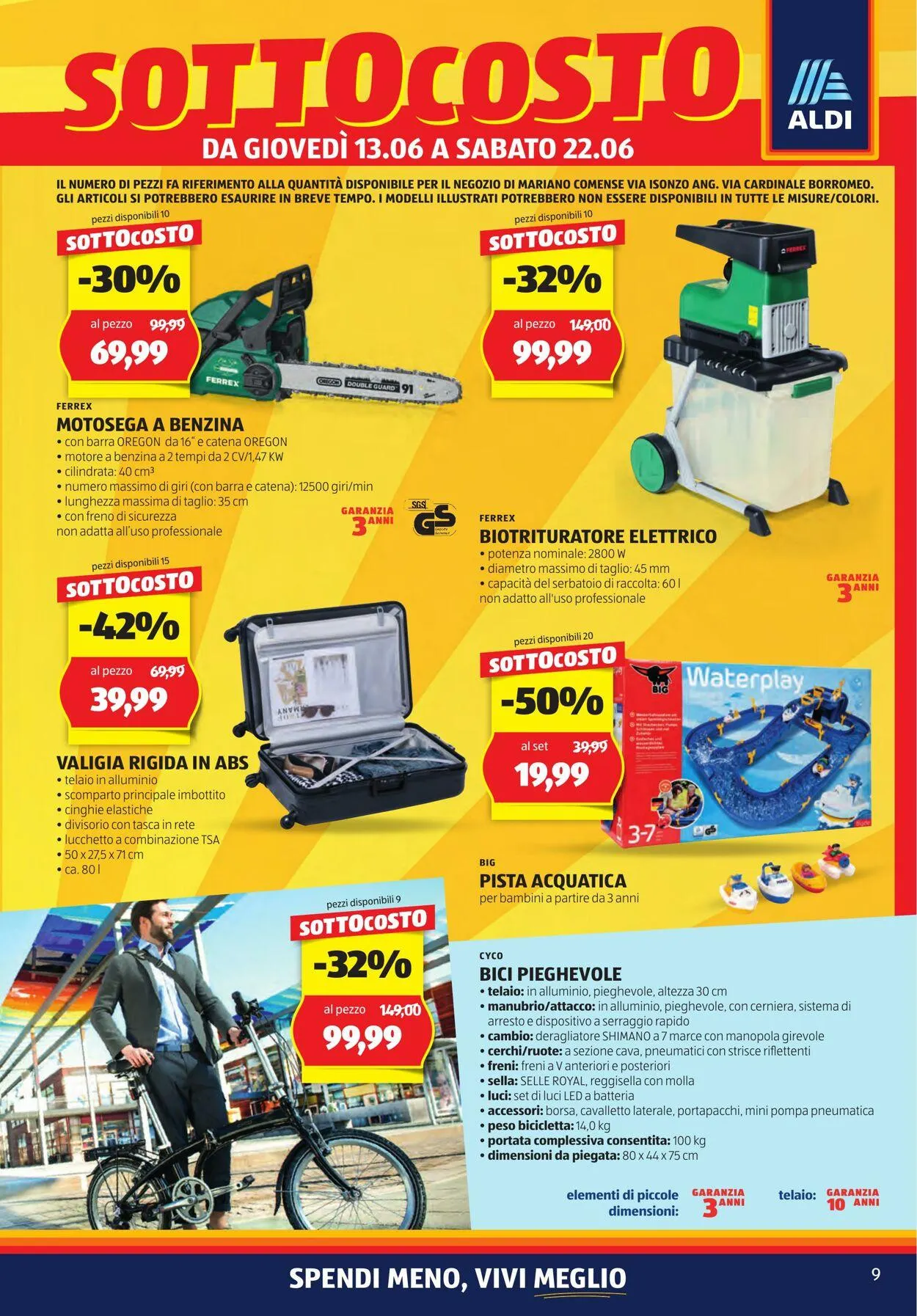 Aldi Volantino attuale da 9 giugno a 23 giugno di 2024 - Pagina del volantino 9