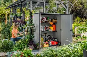 Box portattrezzi in polipropilene KETER HIGH STORE + L 140 x P 73.6 x H 170.4 cm