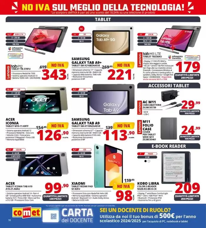 No IVA sul meglio della tecnologia! da 8 maggio a 21 maggio di 2025 - Pagina del volantino 10