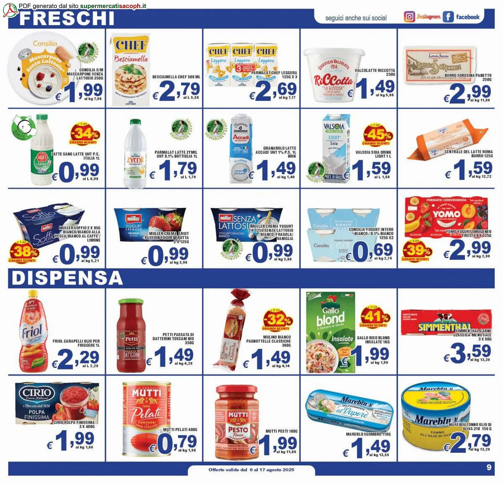 Volantino Sacoph da 6 agosto a 17 agosto di 2025 - Pagina del volantino 9