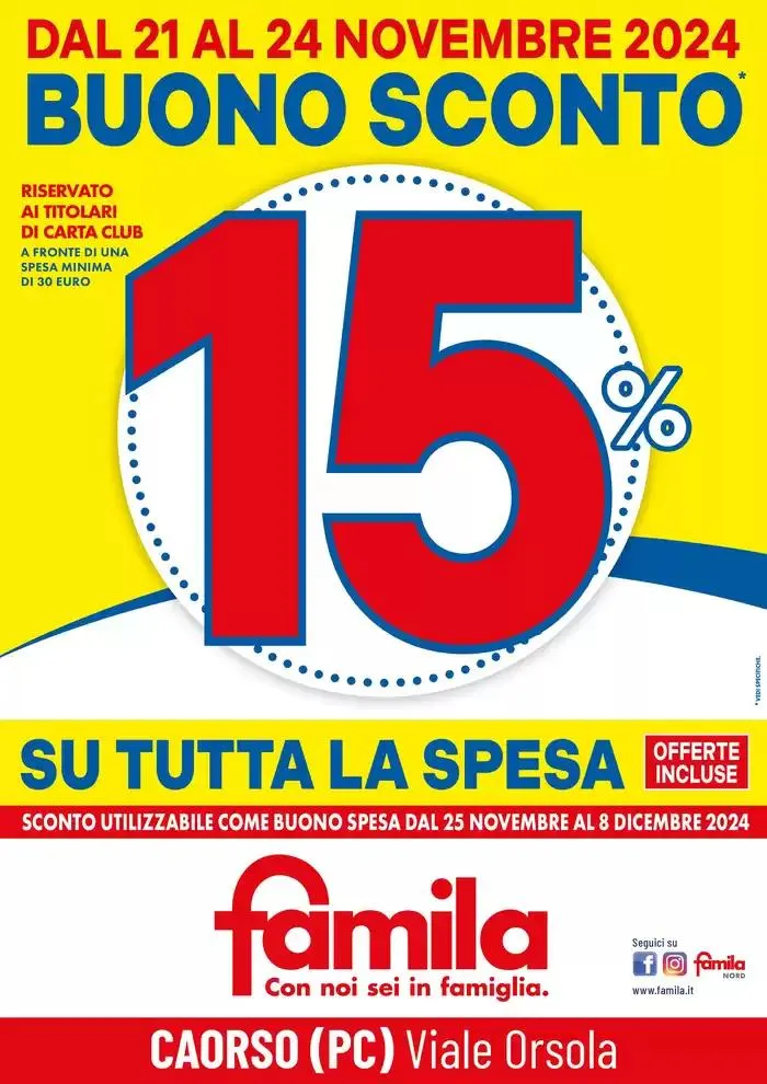 Buono sconto 15% da 21 novembre a 24 novembre di 2024 - Pagina del volantino 1