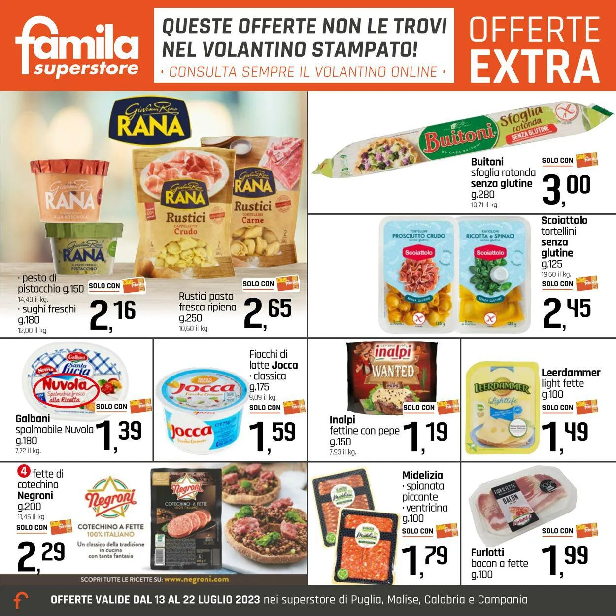 Famila Volantino attuale da 13 luglio a 22 luglio di 2023 - Pagina del volantino 24
