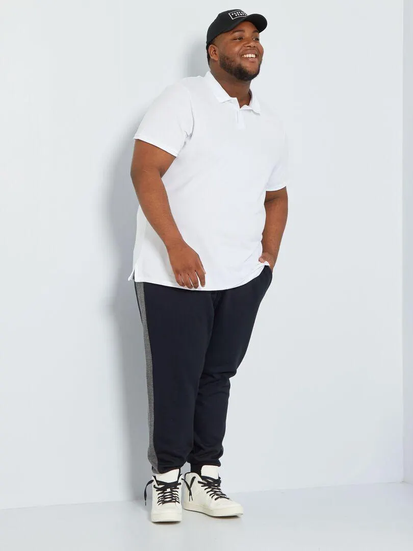 Pantaloni joggers in tessuto felpato - Nero