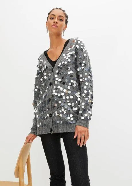 Cardigan con paillettes