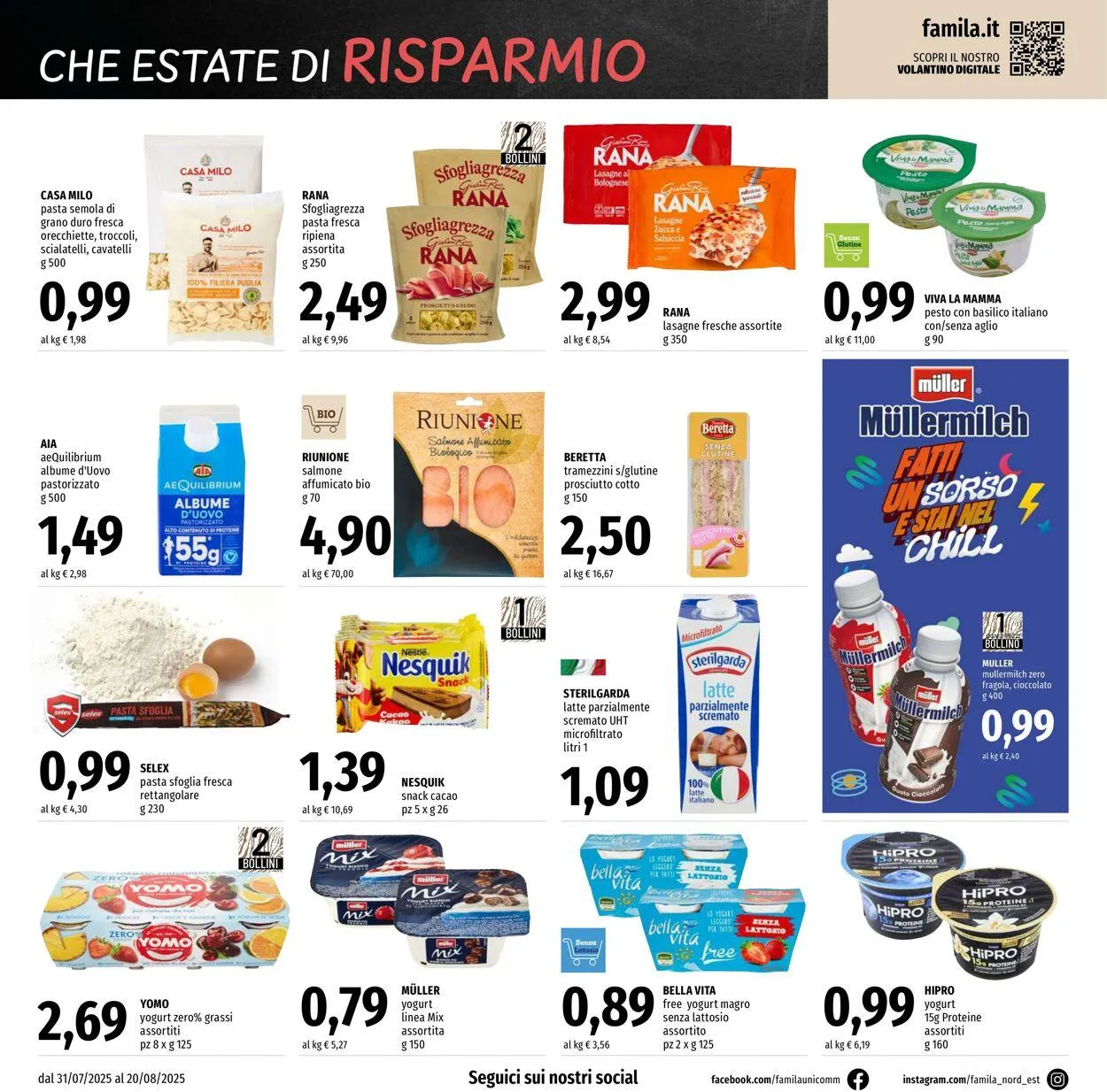 Famila Volantino attuale da 31 luglio a 20 agosto di 2025 - Pagina del volantino 6
