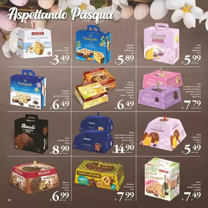 Aspettando pasque con gusto&qualita da 1 aprile a 10 aprile di 2025 - Pagina del volantino 12