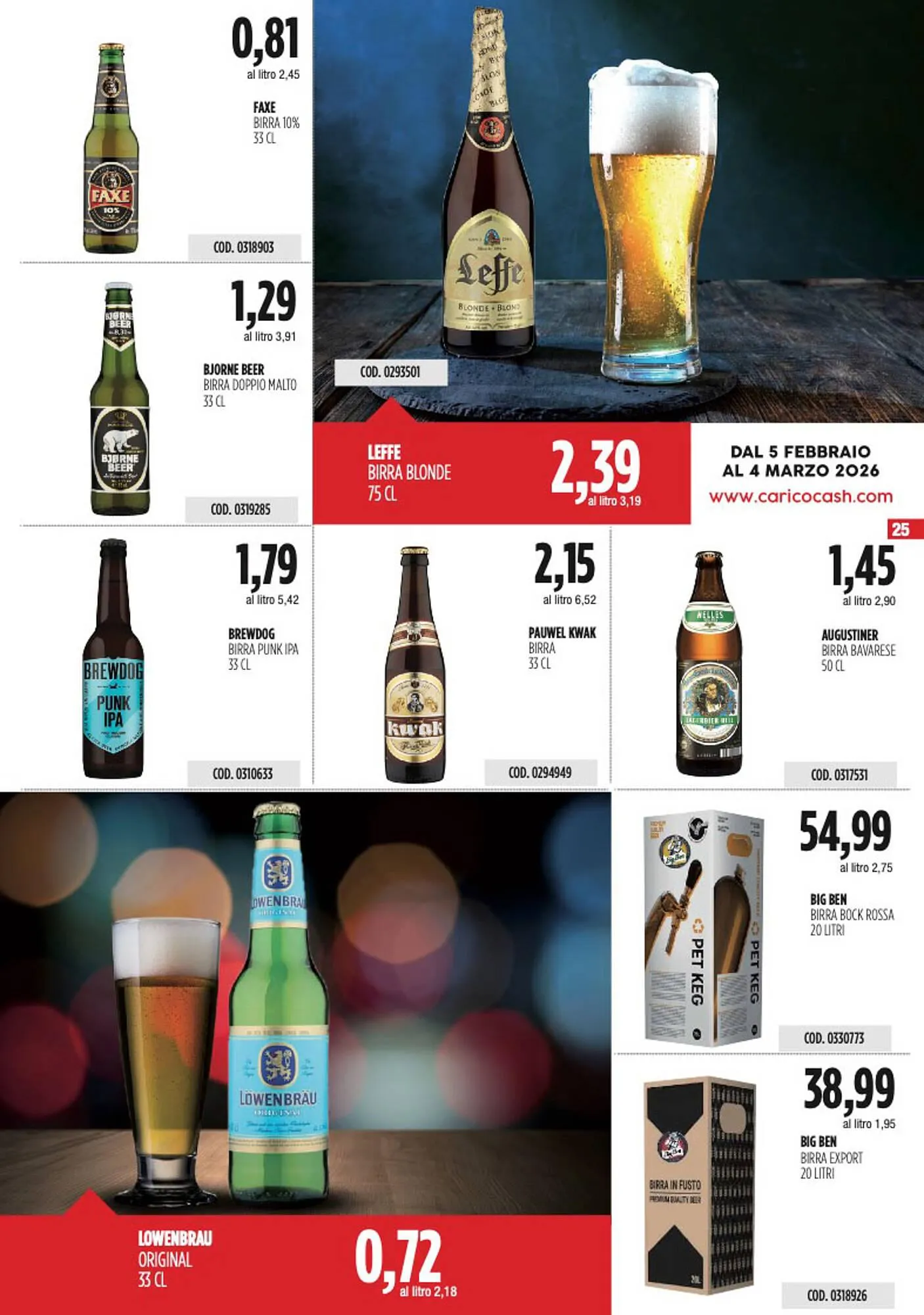 Volantino Carico Cash & Carry da 5 febbraio a 4 marzo di 2026 - Pagina del volantino 25