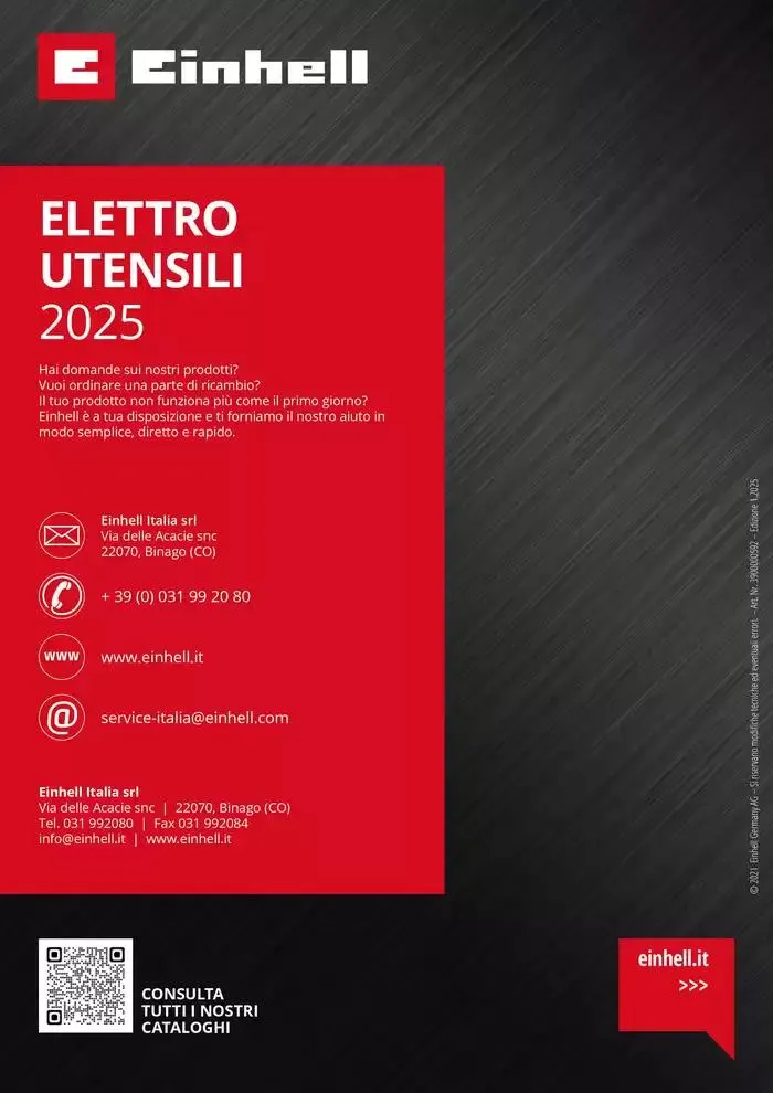 Elettroutensili 2025 da 11 febbraio a 31 dicembre di 2025 - Pagina del volantino 160