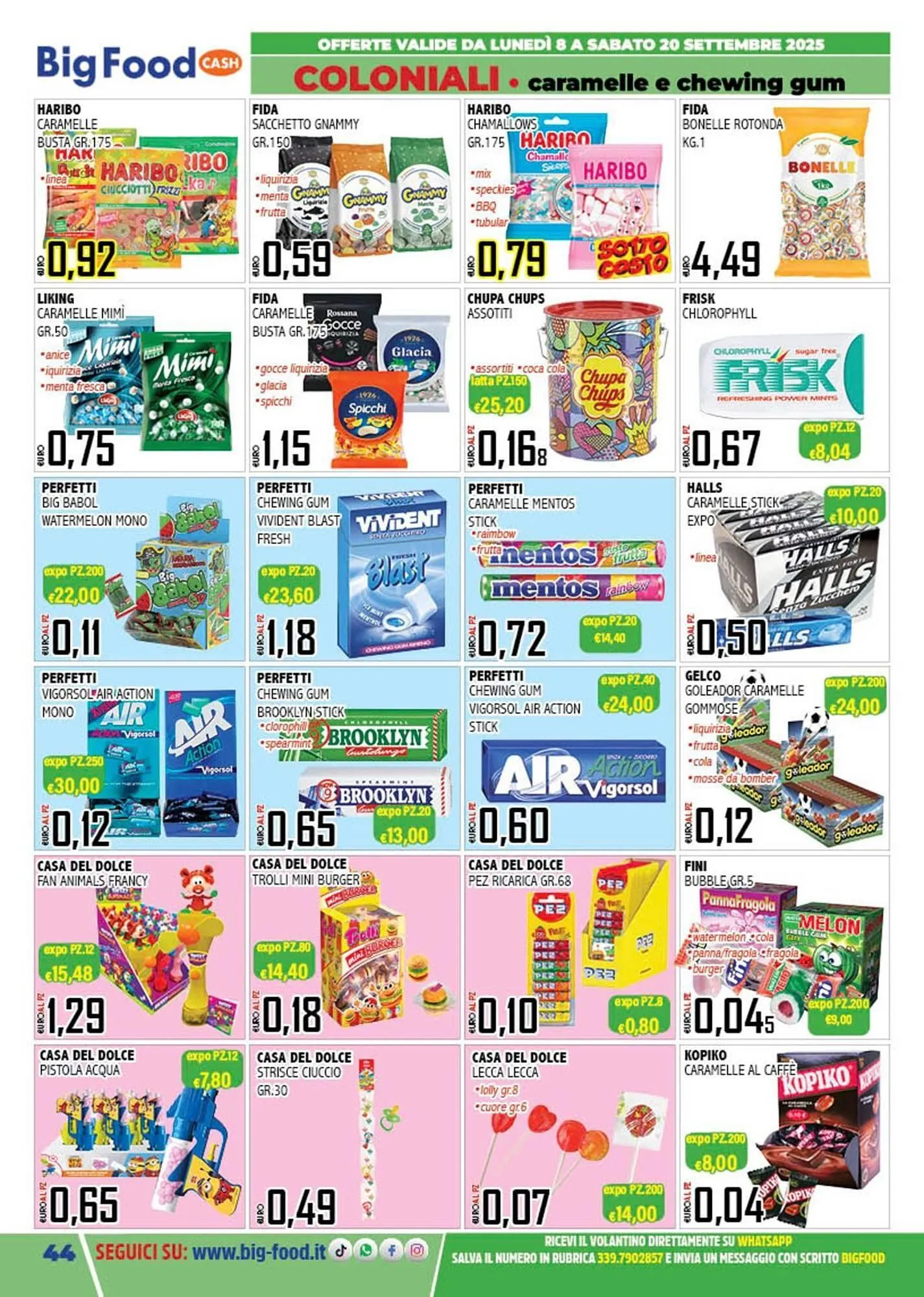 Volantino Big Food da 8 settembre a 20 settembre di 2025 - Pagina del volantino 44