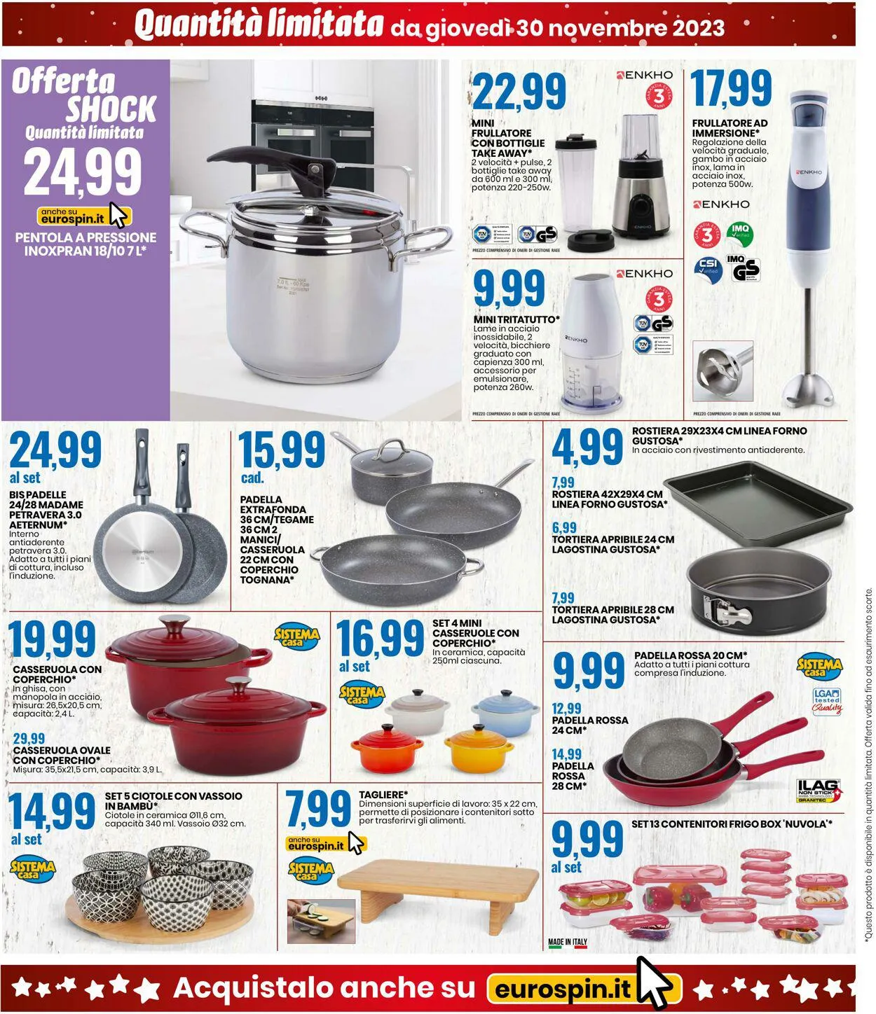 EURO Spin Volantino attuale da 30 novembre a 10 dicembre di 2023 - Pagina del volantino 18