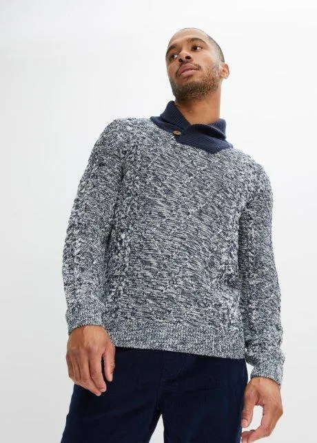 Maglione con collo a scialle