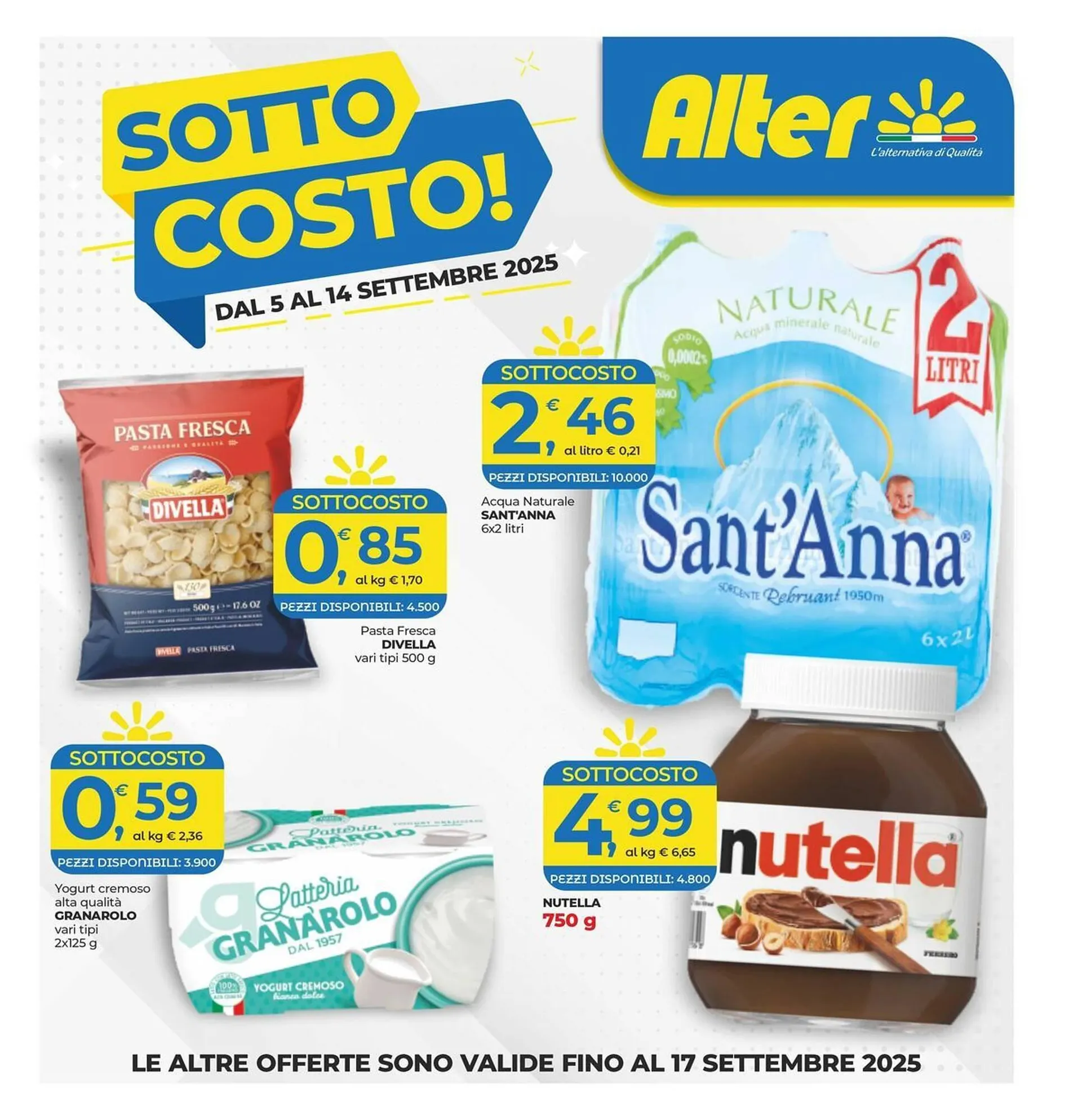 Volantino Alter Discount da 5 settembre a 17 settembre di 2025 - Pagina del volantino 1