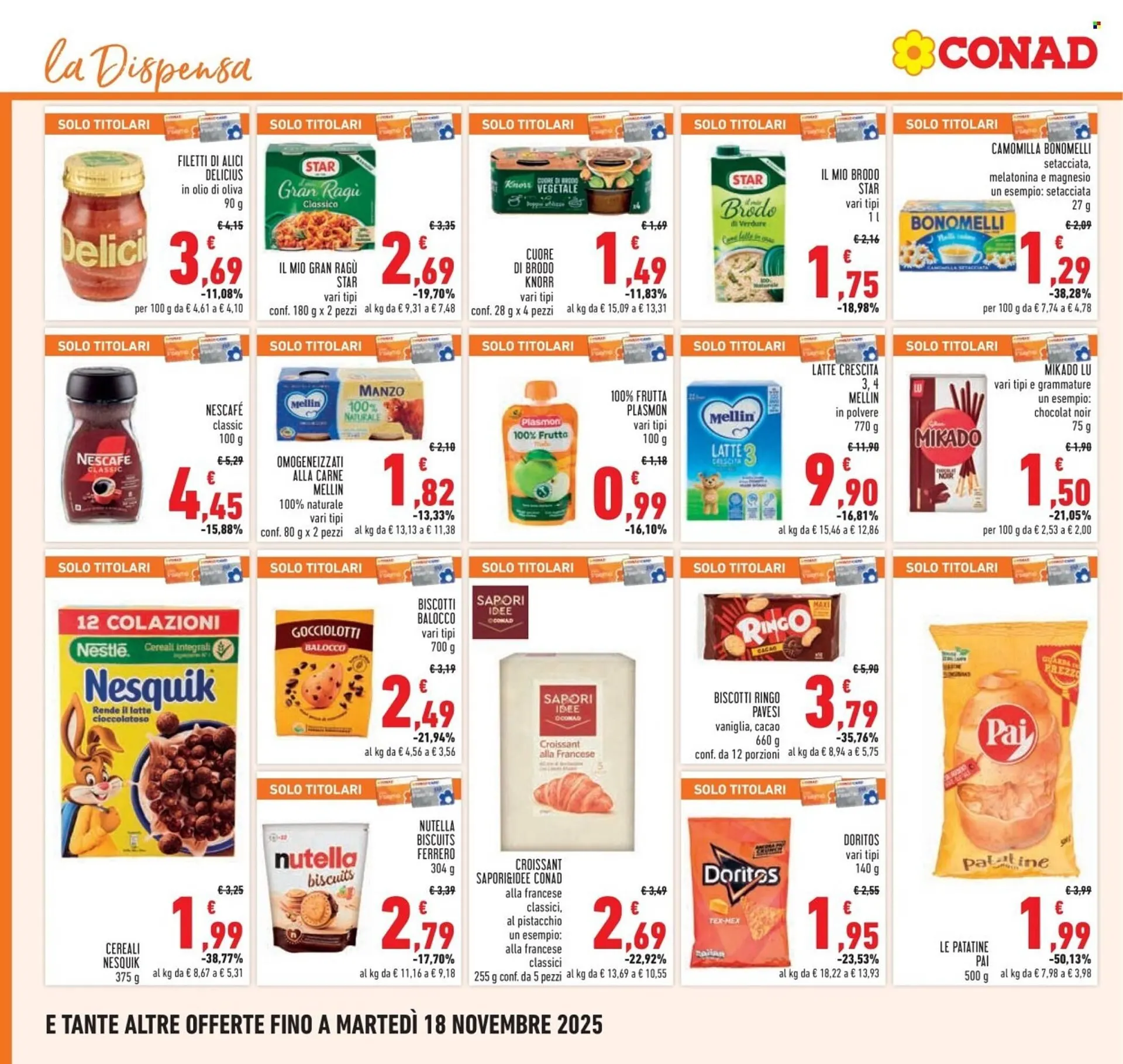 Volantino Conad da 6 novembre a 18 novembre di 2025 - Pagina del volantino 18