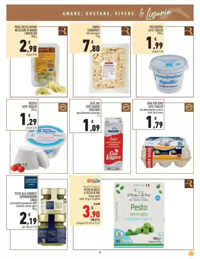 Amare gustare vivere da 13 marzo a 26 marzo di 2025 - Pagina del volantino 9