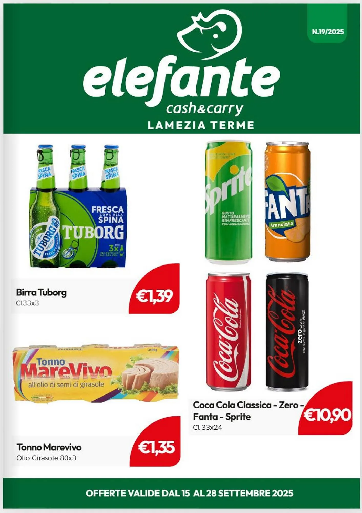 Volantino Elefante Cash & Carry da 15 settembre a 5 ottobre di 2025 - Pagina del volantino 1