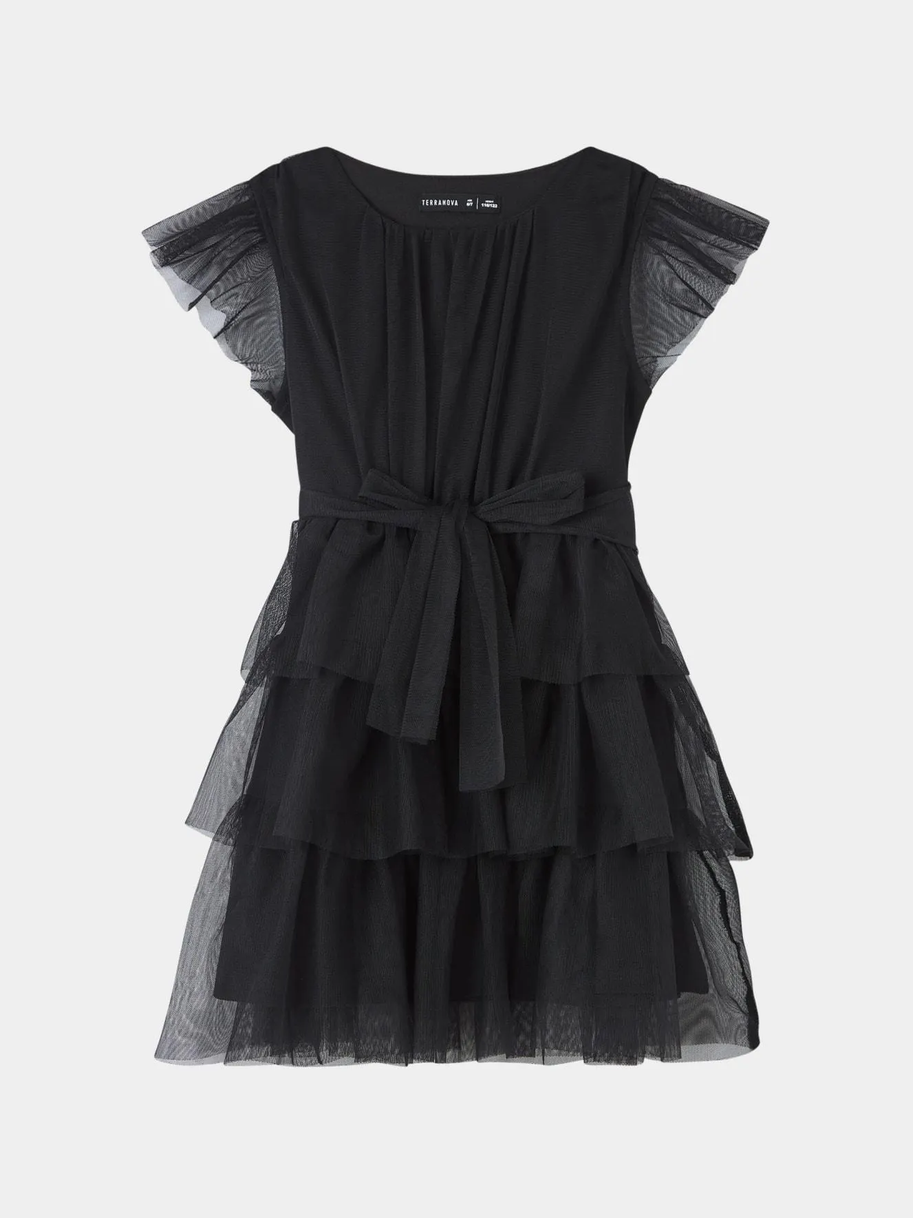 Abito con tulle Nero
