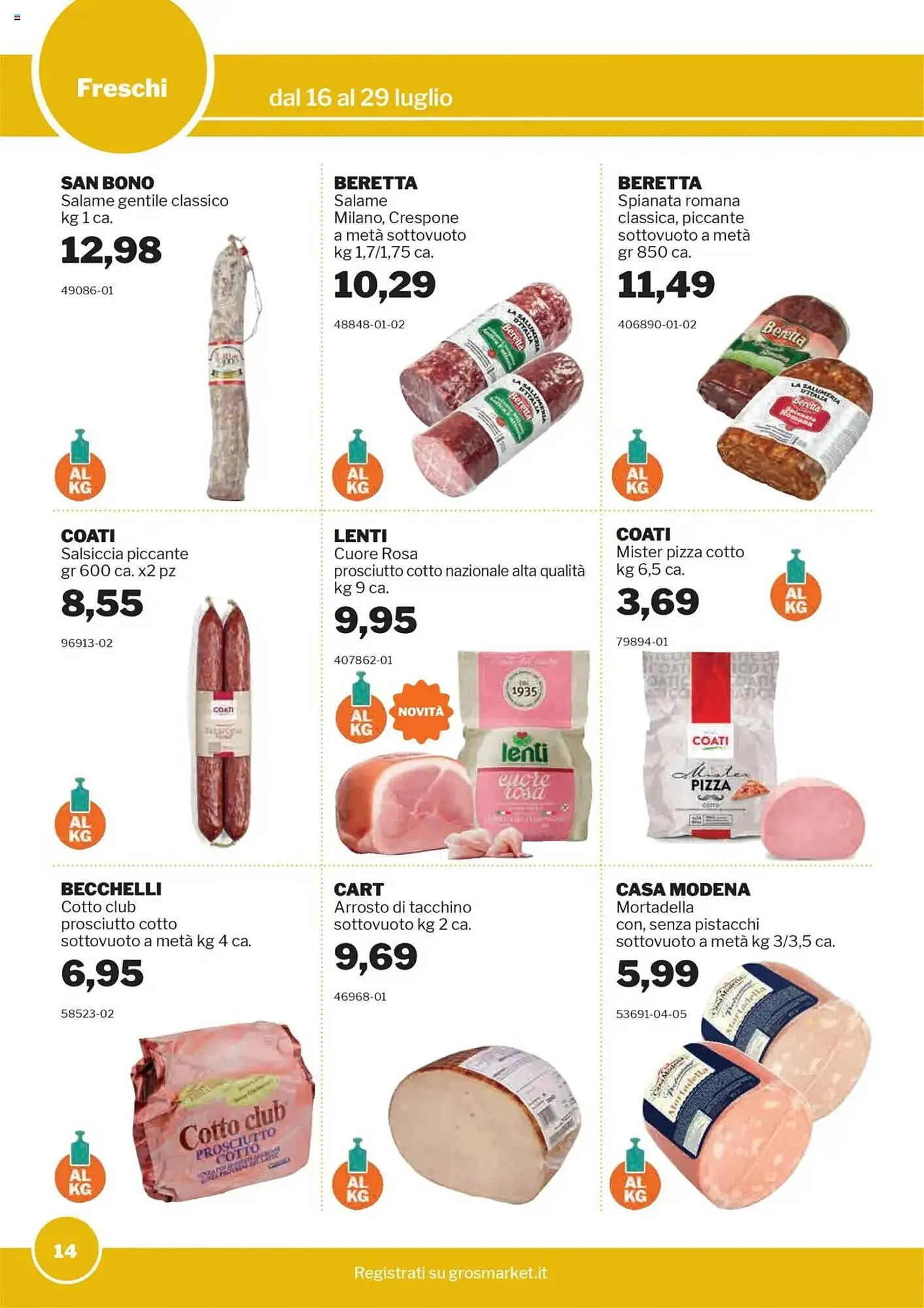 Volantino GrosMarket da 16 luglio a 29 luglio di 2025 - Pagina del volantino 14