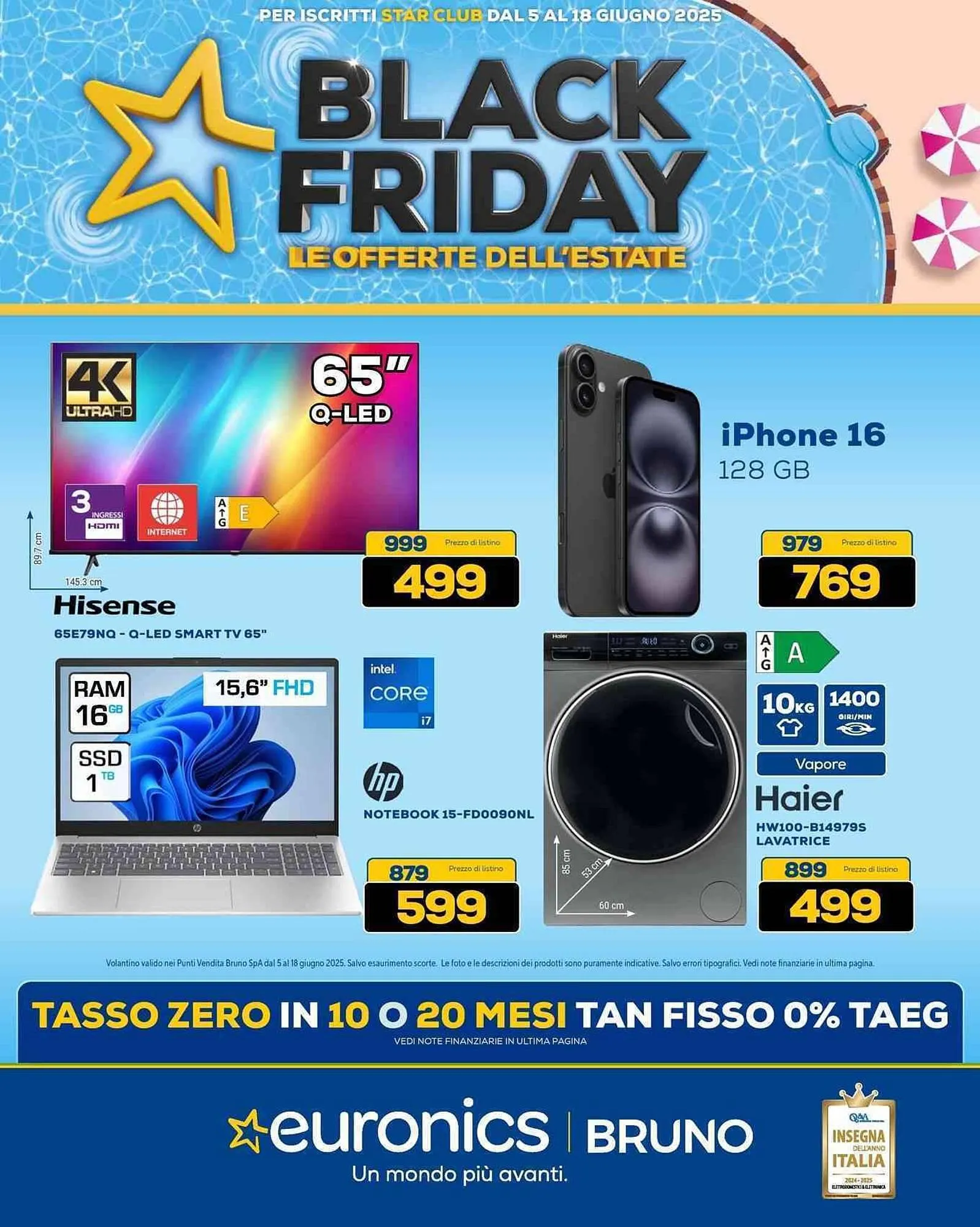 Volantino Euronics da 5 giugno a 18 giugno di 2025 - Pagina del volantino 1