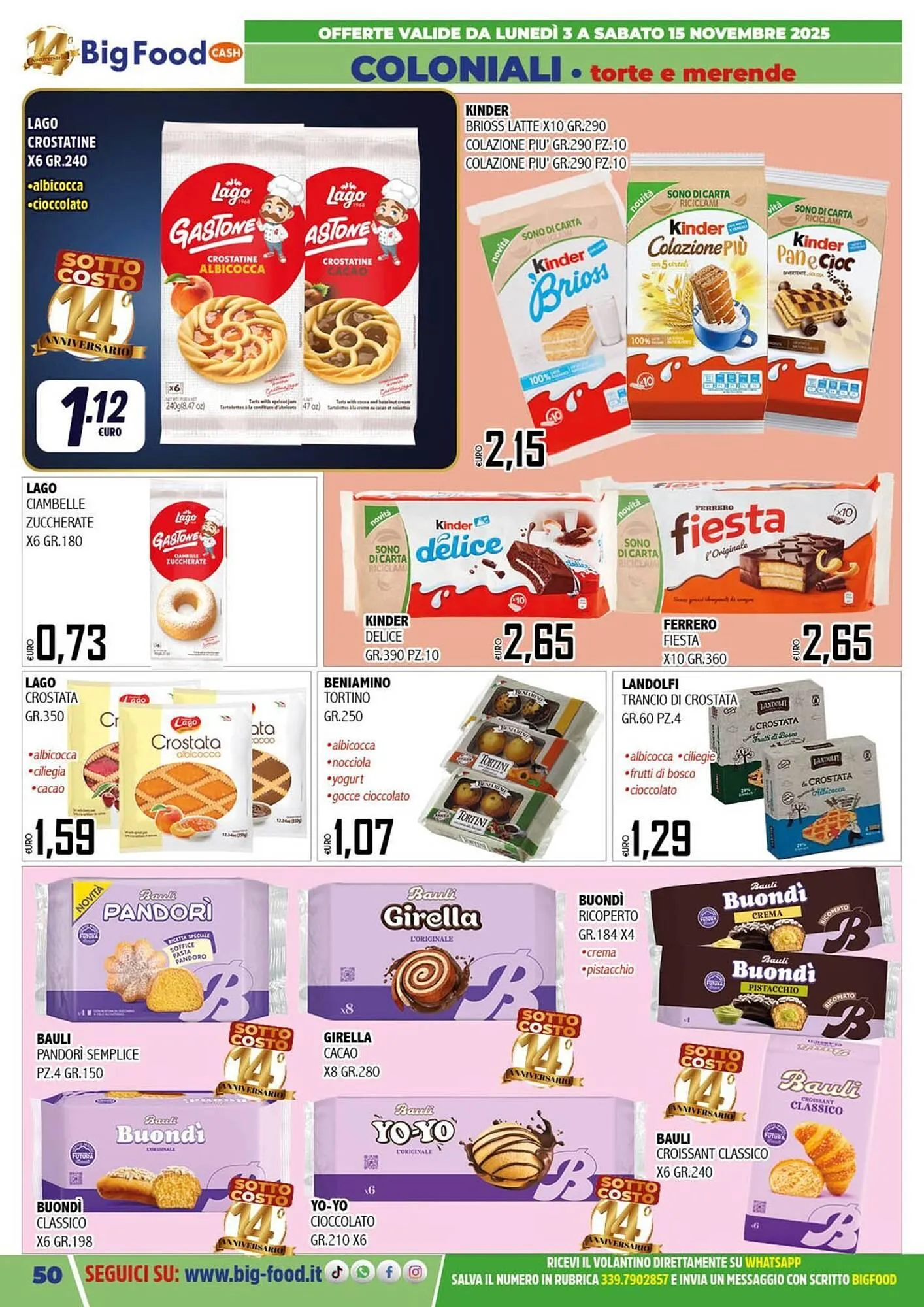 Volantino Big Food da 3 novembre a 15 novembre di 2025 - Pagina del volantino 50