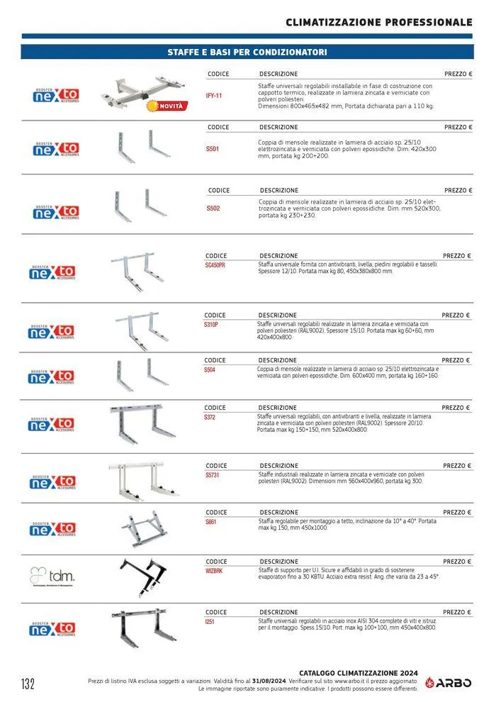 Catalogo climatizzazione 2024 da 17 maggio a 31 dicembre di 2024 - Pagina del volantino 132