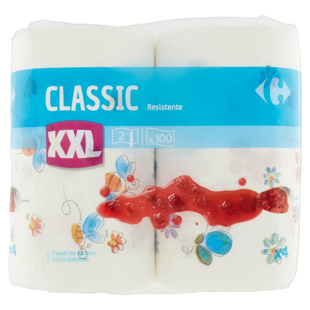 Carrefour Classic Resistente XXL Asciugatutto 2 pz