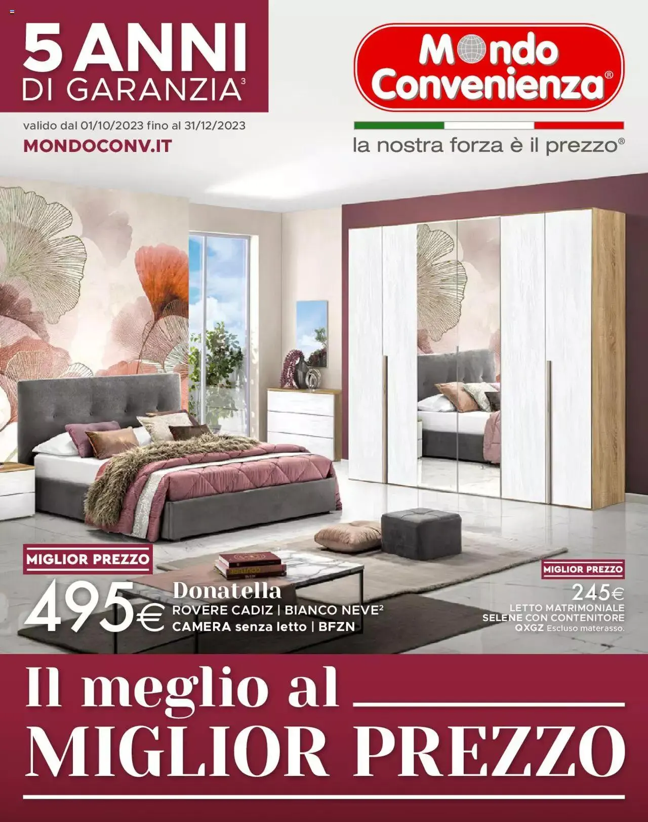 Volantino Mondo Convenienza da 1 ottobre a 31 dicembre di 2023 - Pagina del volantino 1