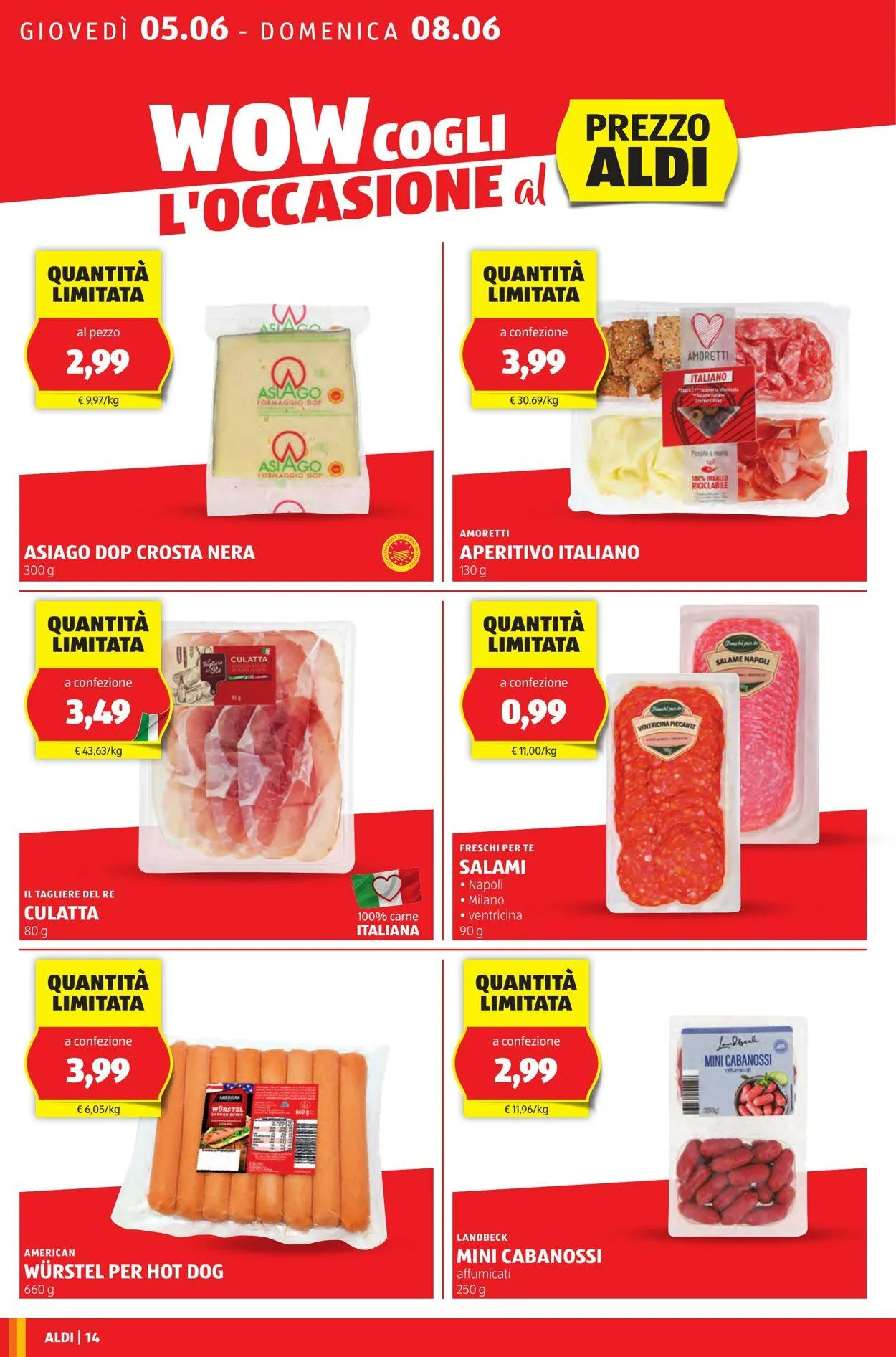 Aldi Volantino attuale da 22 giugno a 6 luglio di 2025 - Pagina del volantino 14