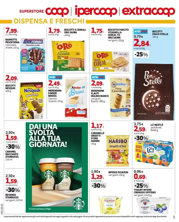 5€ buono sconto da 22 maggio a 4 giugno di 2025 - Pagina del volantino 5