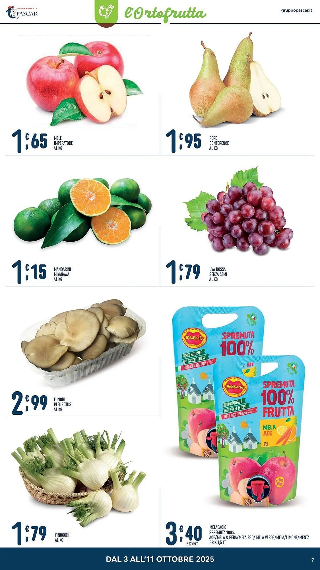 Volantino Gruppo Pascar da 3 ottobre a 11 ottobre di 2025 - Pagina del volantino 7